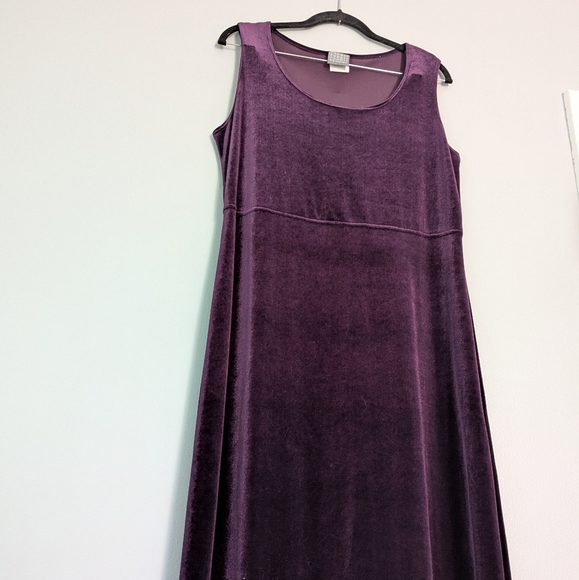 Rabbit Rabbit Rabbit Deep Purple Velvet Maxi Dress with Jacket - Picture 5 of 9
